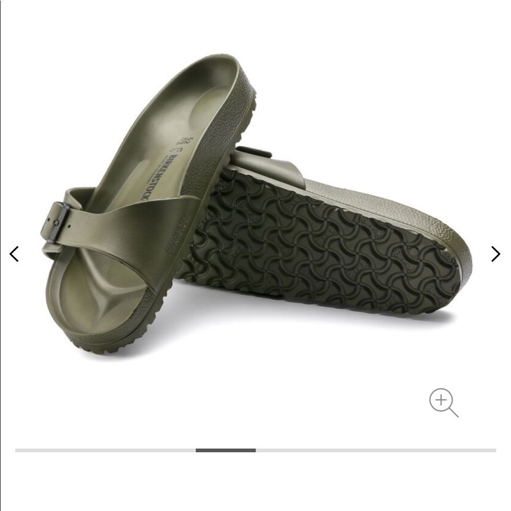 Birkenstock EVA Madrid slide sandal 37 army green shoe